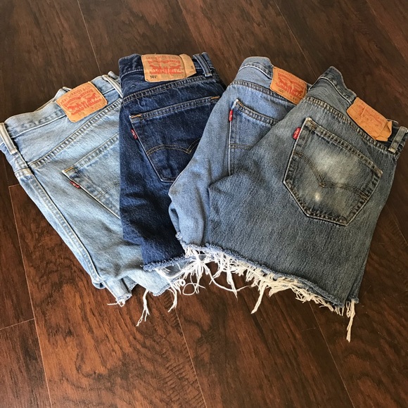 Levi's Pants - 4 vintage Levi’s high waisted shorts bundle
